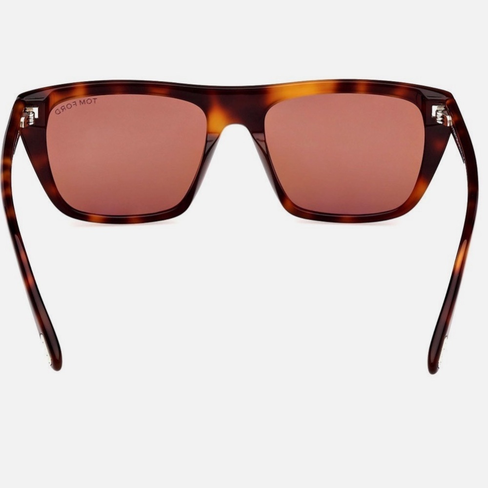 Tom Ford ASLAN FT1175 53E Blonde Havana/Brown Square Sunglasses - Picture 14 of 16